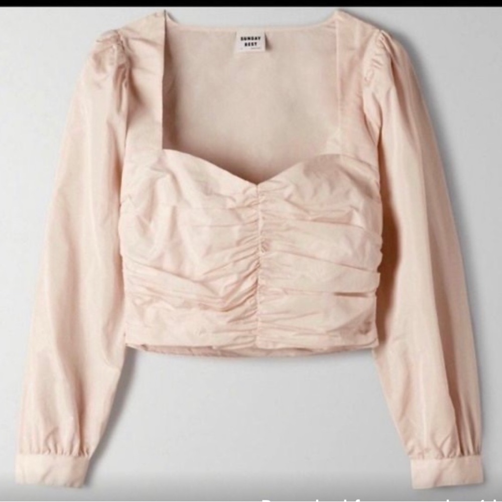 Aritzia Sunday Best petal blouse NWT